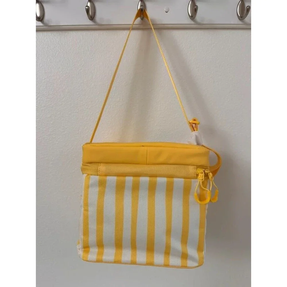 Ozark Trail 6-Can Soft-Sided Cooler Canary Yellow & White Stripe